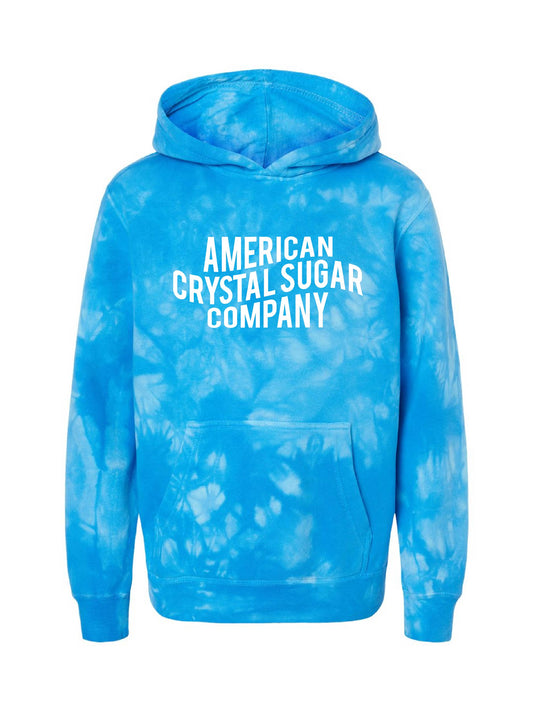 ACS406. Youth Tie-Dye Hooded Sweatshirt
