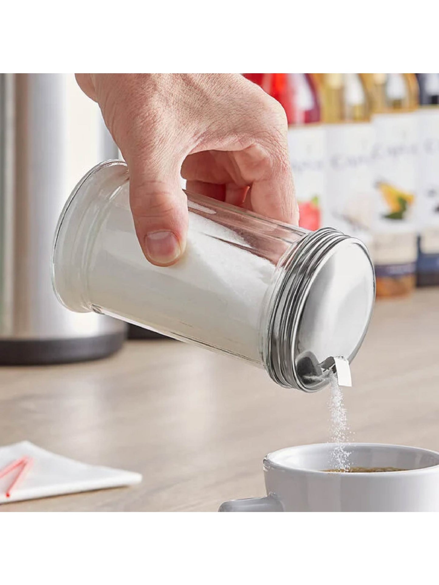ACS505. 12 oz Glass Sugar Pourer