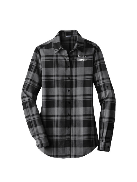 AT102. Port Authority Ladies Plaid Flannel Tunic