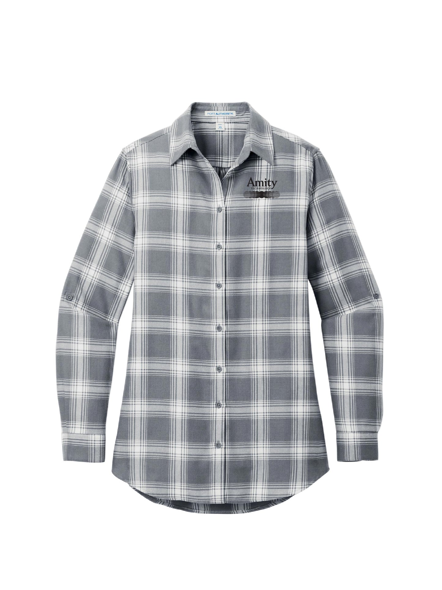 AT102. Port Authority Ladies Plaid Flannel Tunic