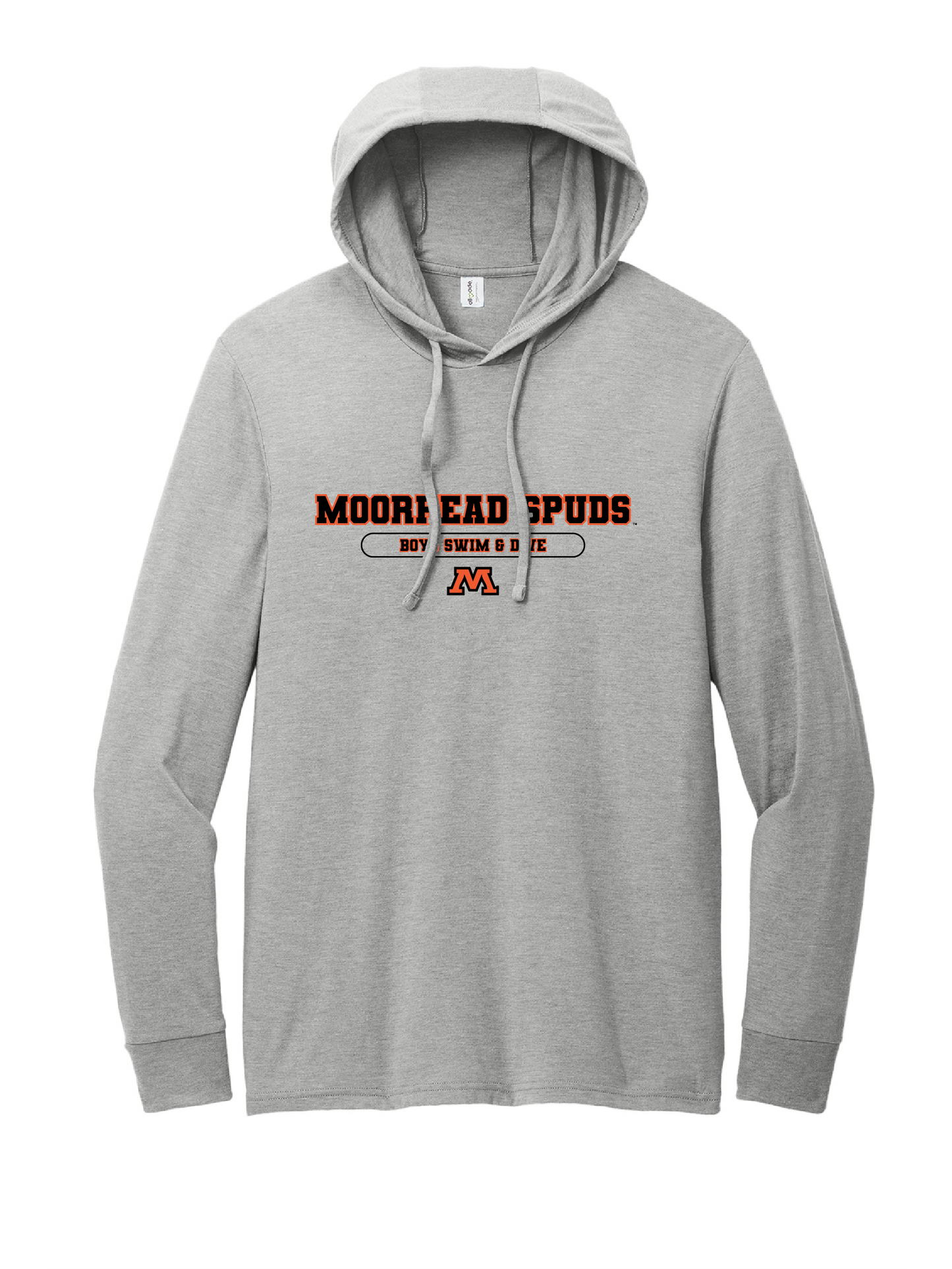 MBS303. Allmade Unisex Tri-Blend Hoodie Tee