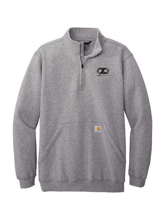 CK223. Carhartt® Midweight 1/4-Zip Mock Neck Sweatshirt
