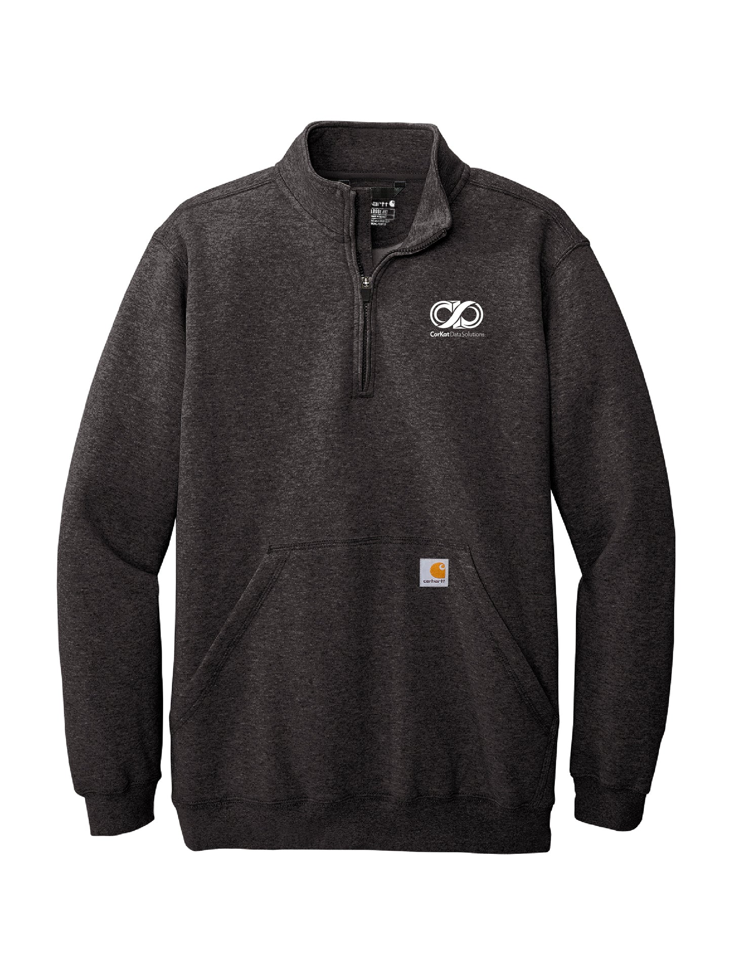 CK223. Carhartt® Midweight 1/4-Zip Mock Neck Sweatshirt