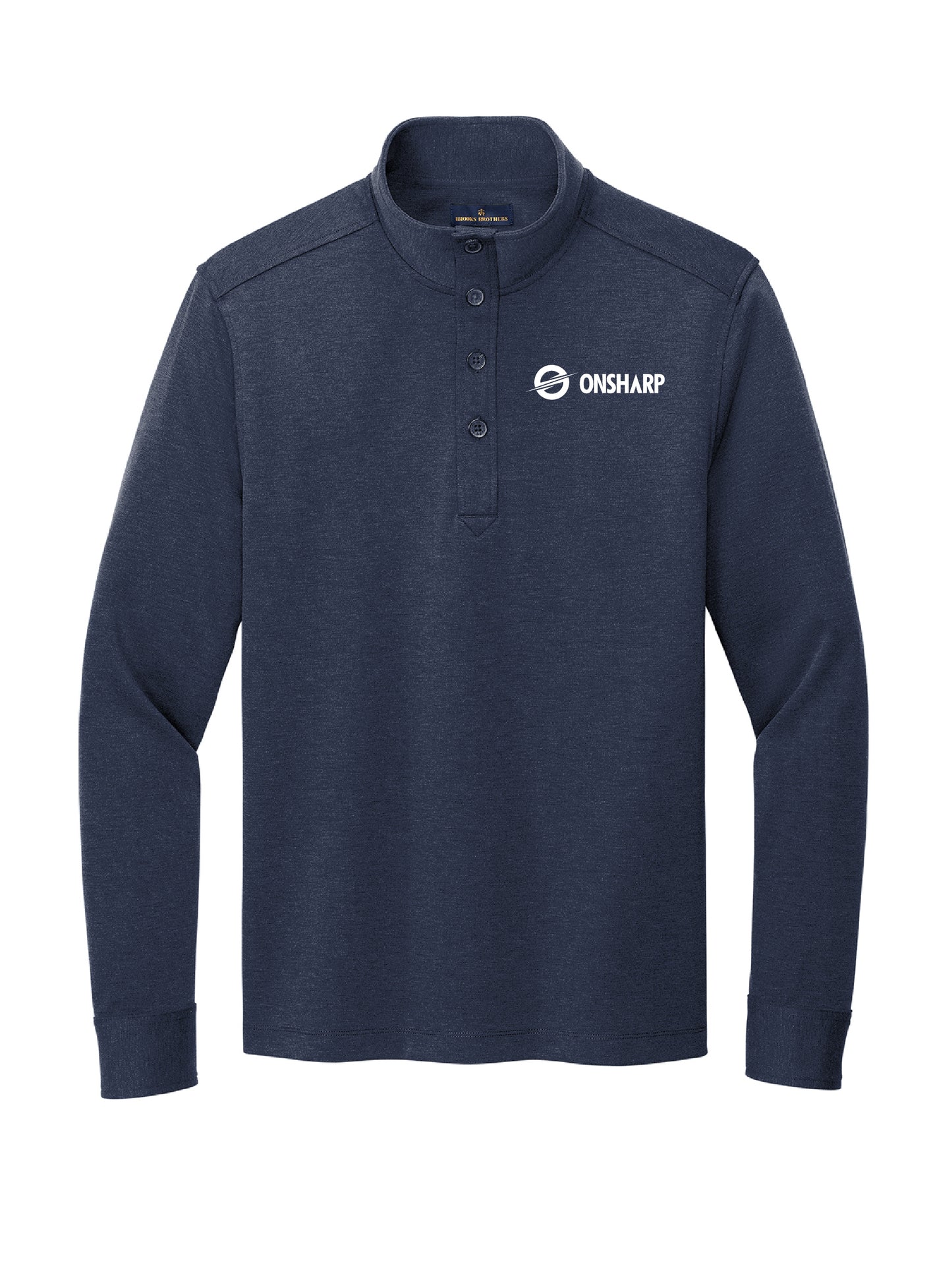 OS207. Brooks Brothers Mid-Layer Stretch 1/2 Button