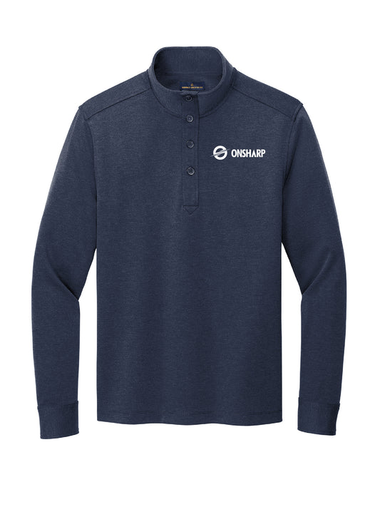 OS207. Brooks Brothers Mid-Layer Stretch 1/2 Button