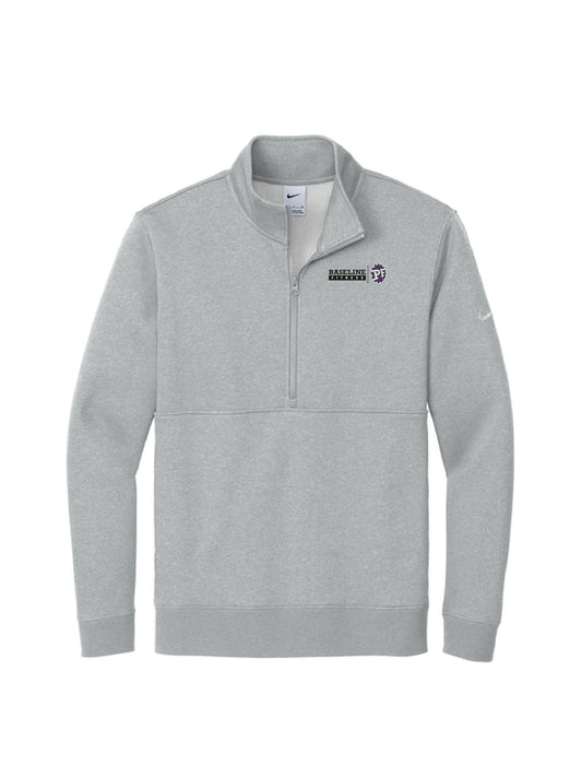 BF111. Nike Club Fleece Sleeve Swoosh 1/2-Zip