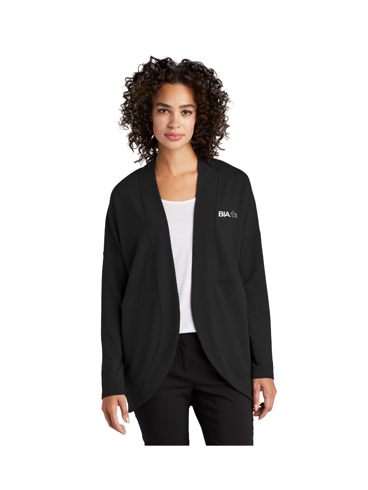 BIA102. Mercer + Mettle Women's Stretch Open-Front Cardigan