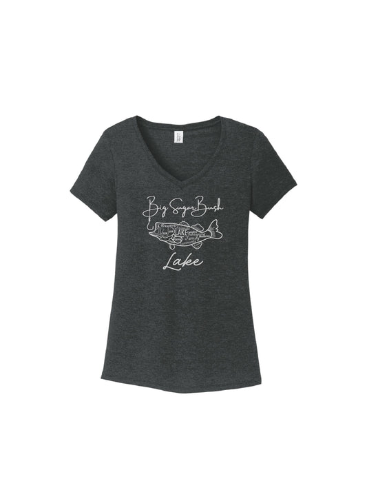 BSBL200. Women's Big Sugar Hook V-Neck Tee