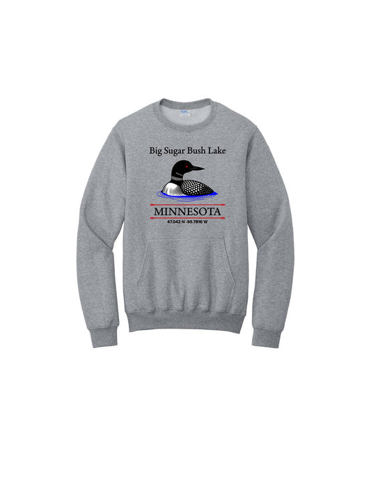 BSBL411. The Loon Latitude Pocket Crew Sweatshirt