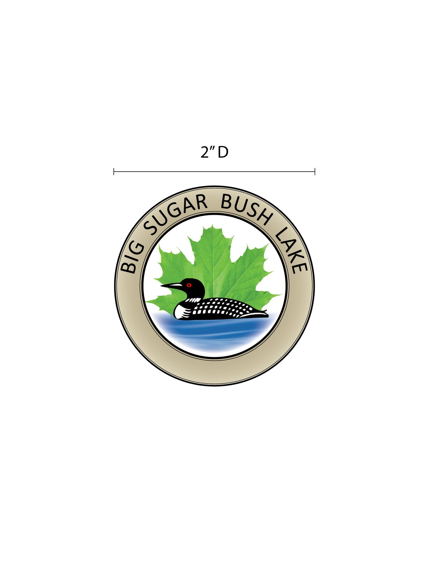BSBL510. The Big Sugar Bush Lake Sticker