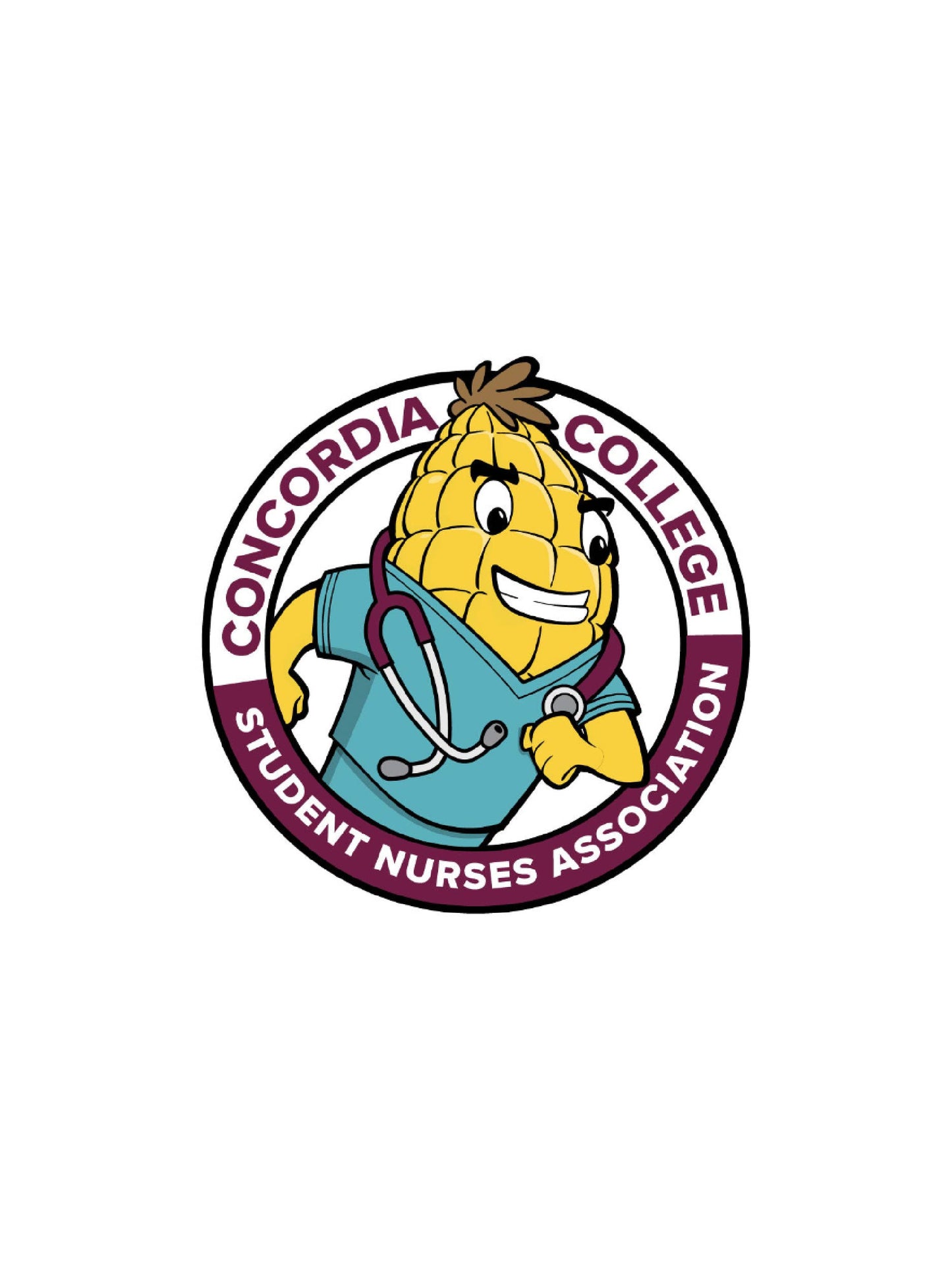 CCN203 Concordia Nursing Circular Sticker - 3" D