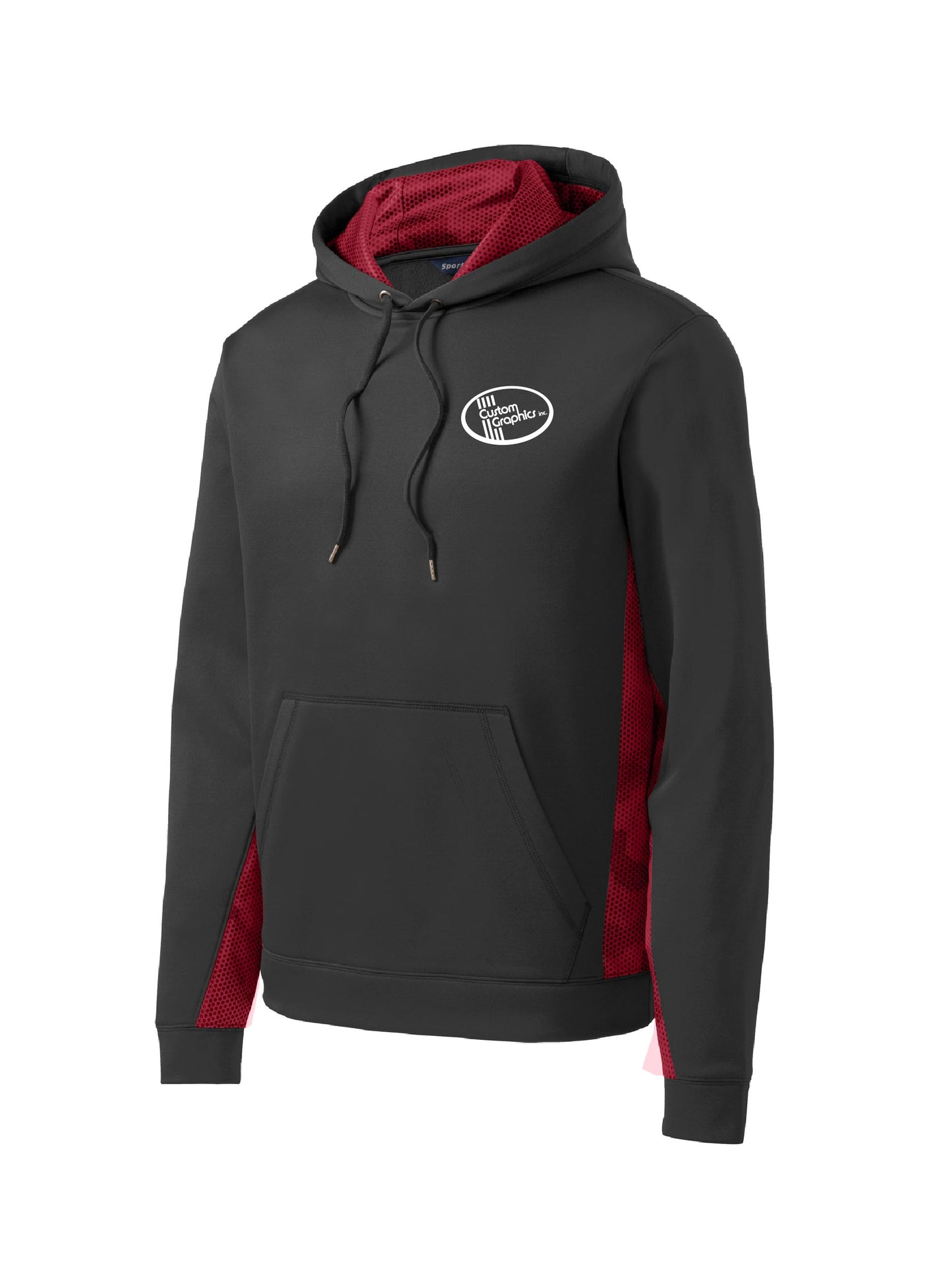 CG306. Sport-Tek® Sport-Wick® CamoHex Fleece Colorblock Hooded Pullover