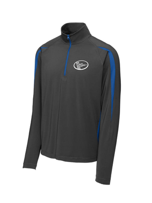 CG308. Sport-Tek® Sport-Wick® Stretch 1/2-Zip Colorblock Pullover