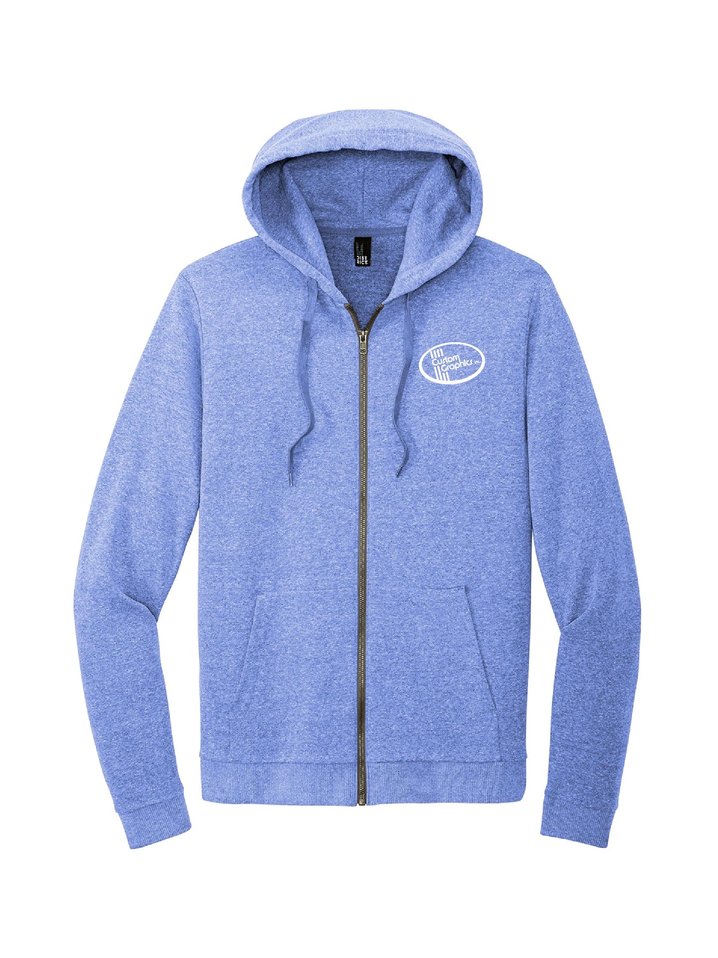 CG313. District® Perfect Tri® Fleece Full-Zip Hoodie