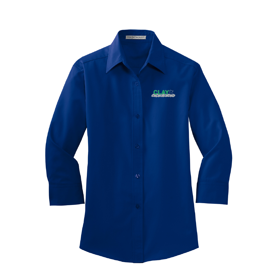 CC226. Port Authority® Ladies 3/4-Sleeve Easy Care Shirt