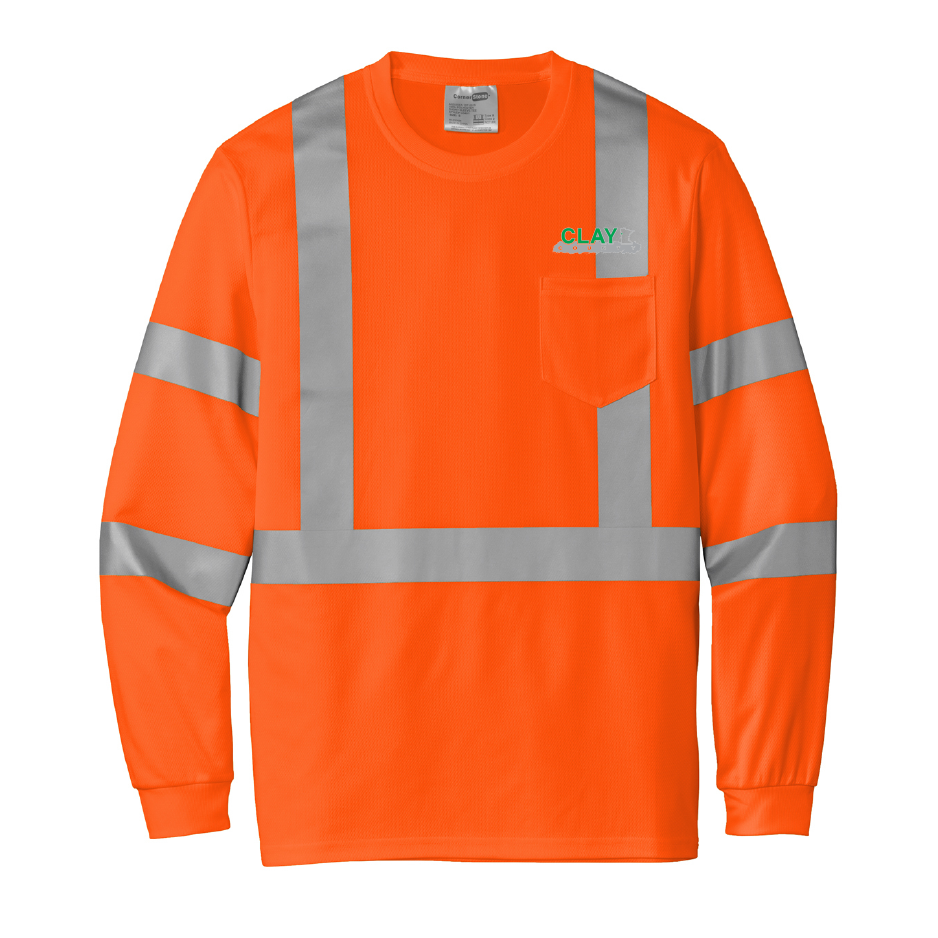 CC305. CornerStone® ANSI 107 Class 3 Mesh Long Sleeve Tee