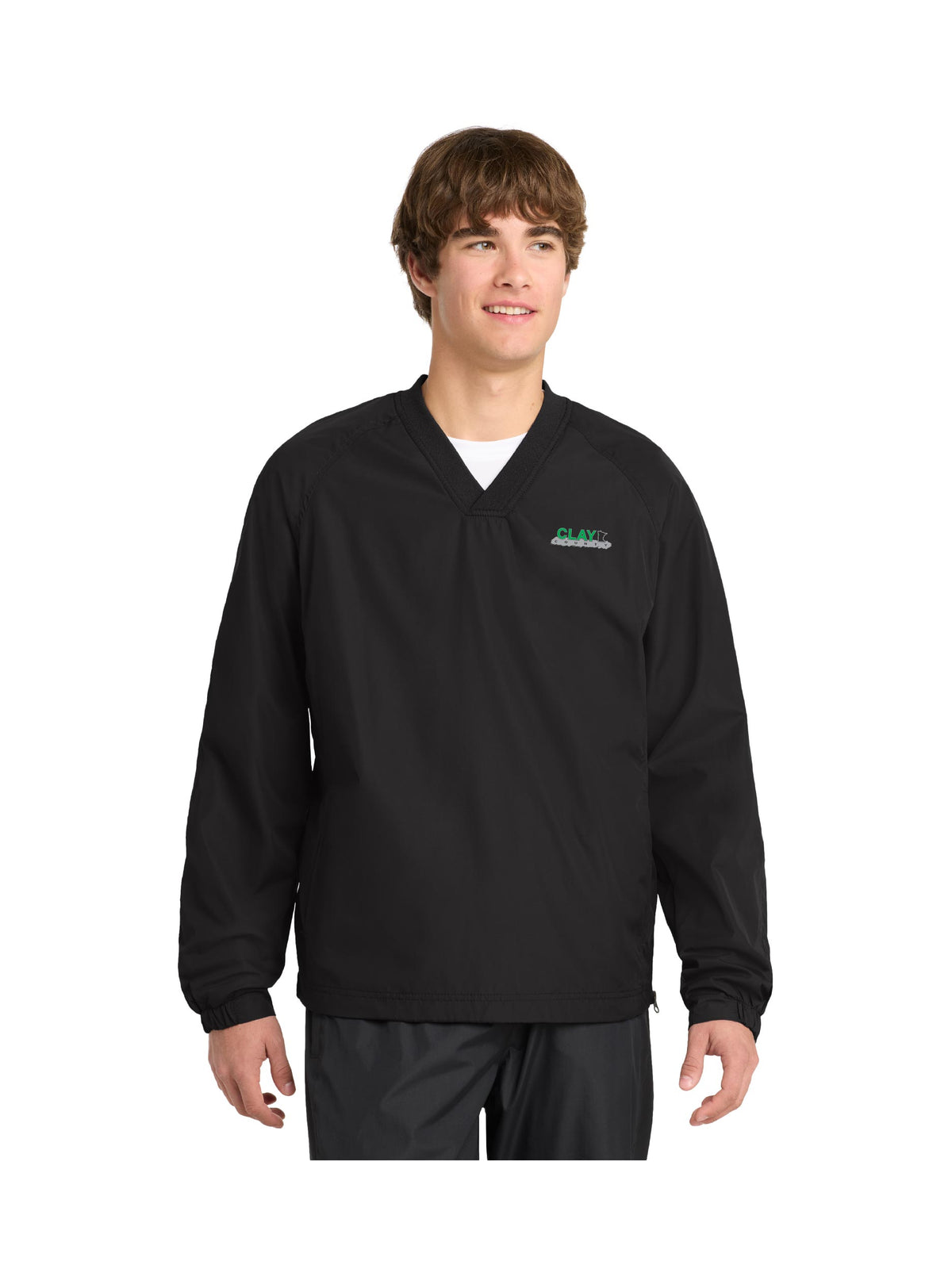 CC103. Men's Sport-Tek®V-Neck Raglan Wind Shirt
