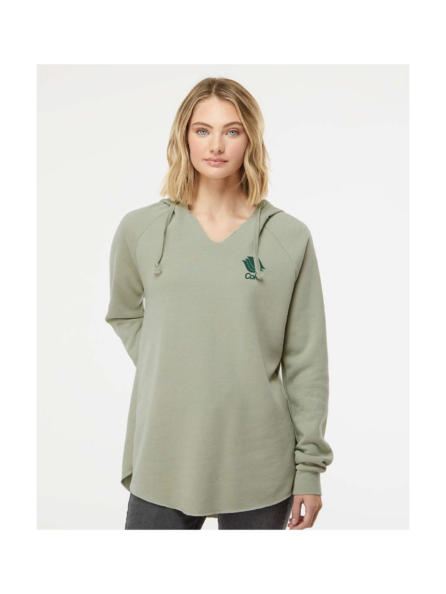 CP103. Women’s Lightweight California Wave Wash Hooded Sweatshirt