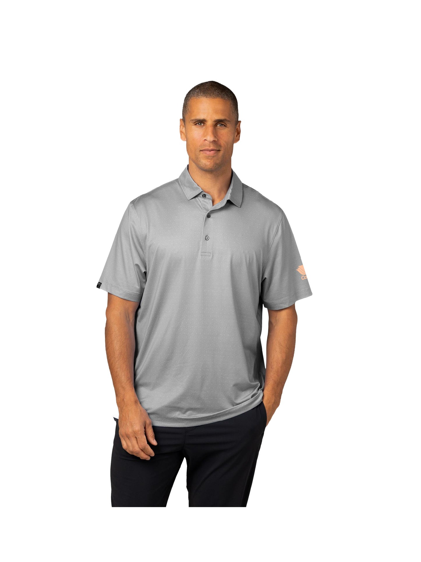 CP206. Men's Vacationer Printed Short Sleeve Polo