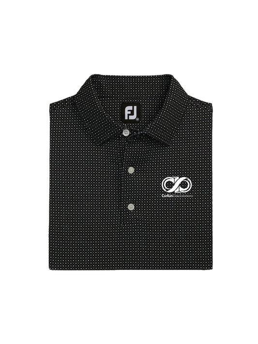 CK225. Foot Joy Dot Geo Print Lisle Shirt