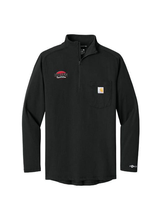 CIN220. Carhartt Force® 1/4-Zip Long Sleeve T-Shirt