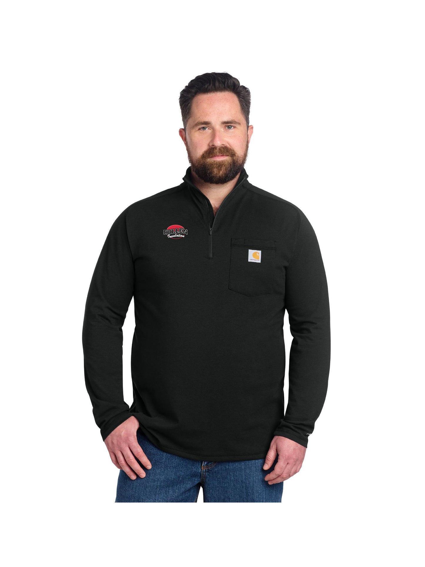 CIN220. Carhartt Force® 1/4-Zip Long Sleeve T-Shirt