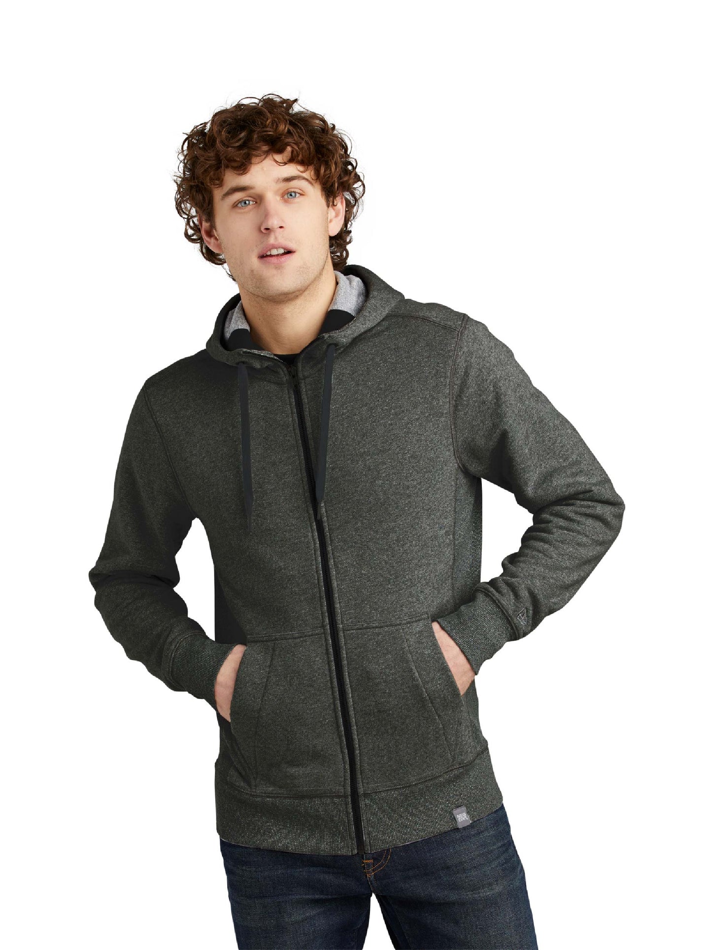 EC106. New Era® French Terry Full-Zip Hoodie