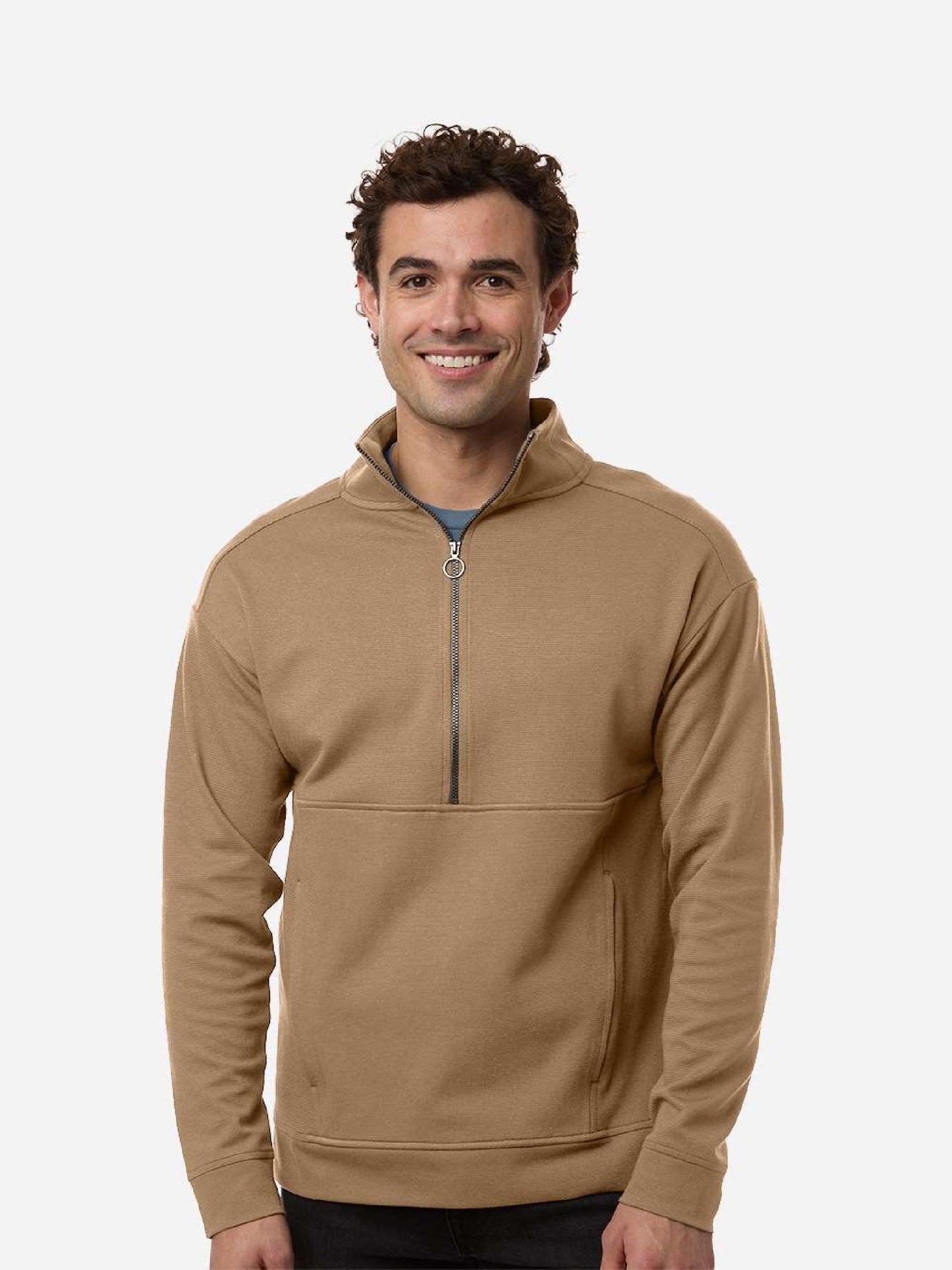 EC137. North End Men's Mantra Half-Zip Ottoman Pullover