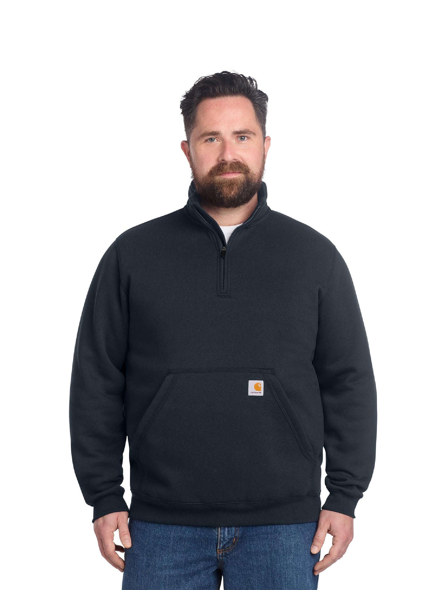 EC138. Carhartt® Midweight 1/4-Zip Mock Neck Sweatshirt