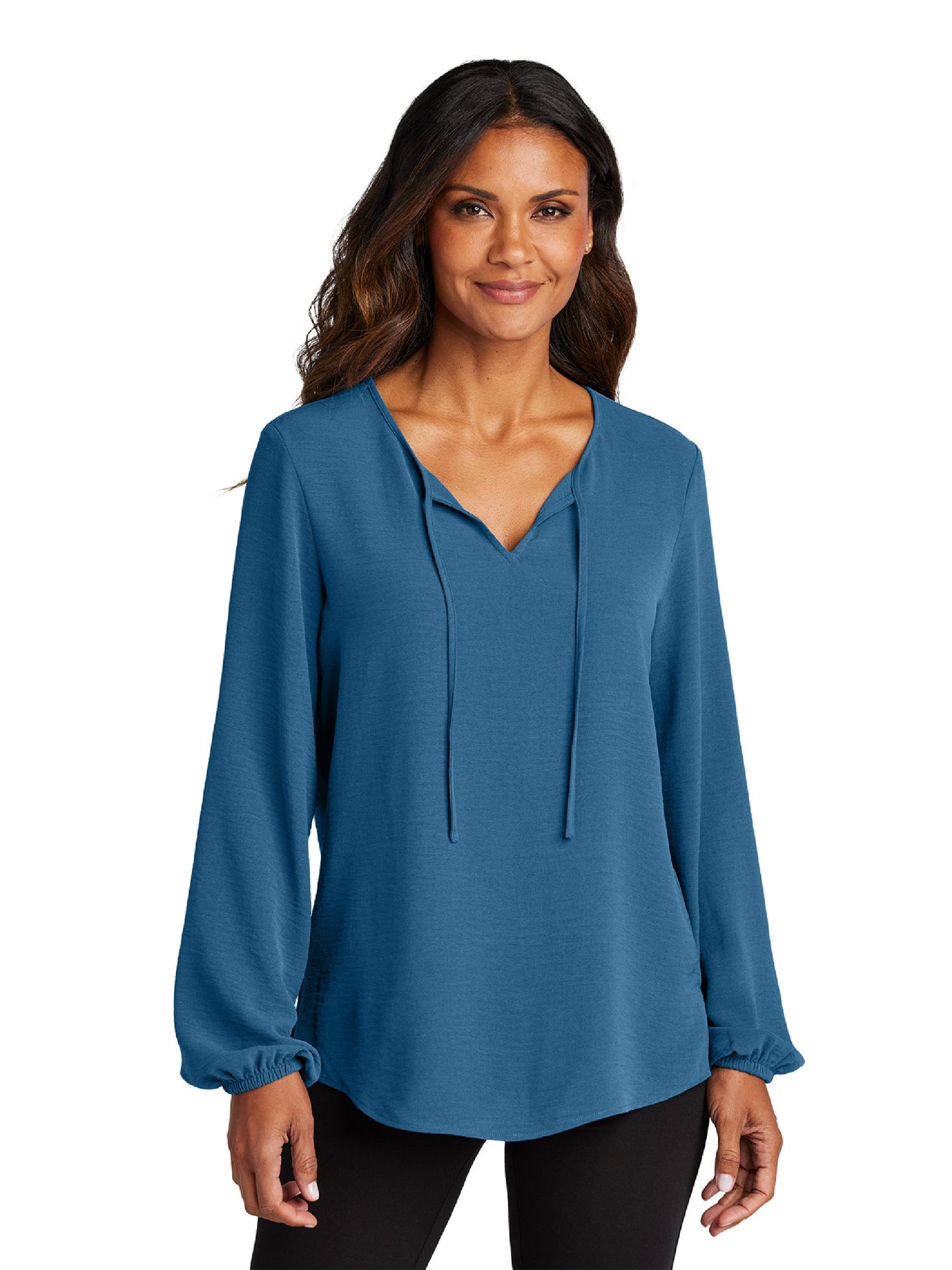 EC238. Port Authority® Women's Textured Crepe Blouse