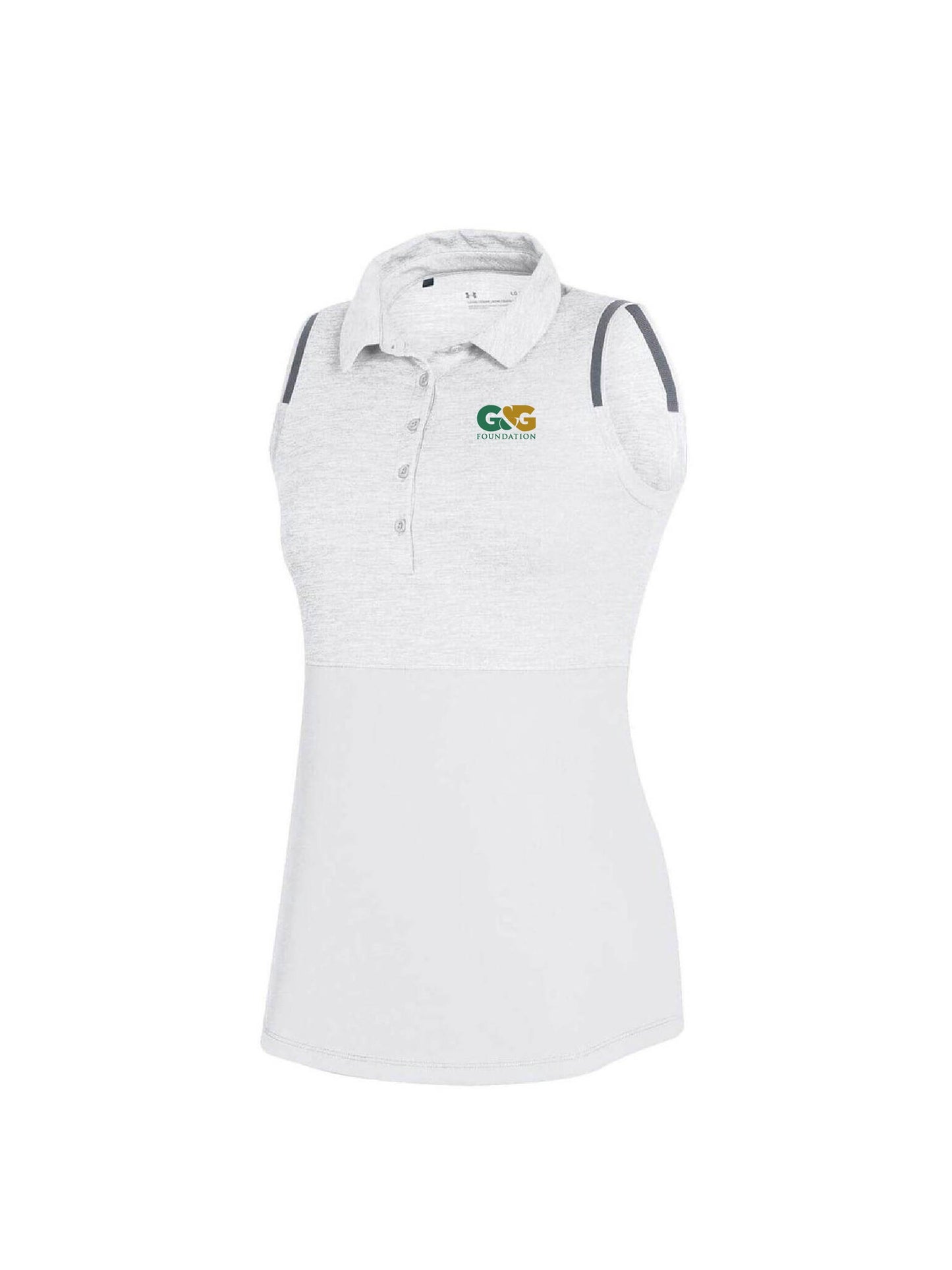 GGF103. Under Armour Ladies' Zinger Heather Sleeveless Polo