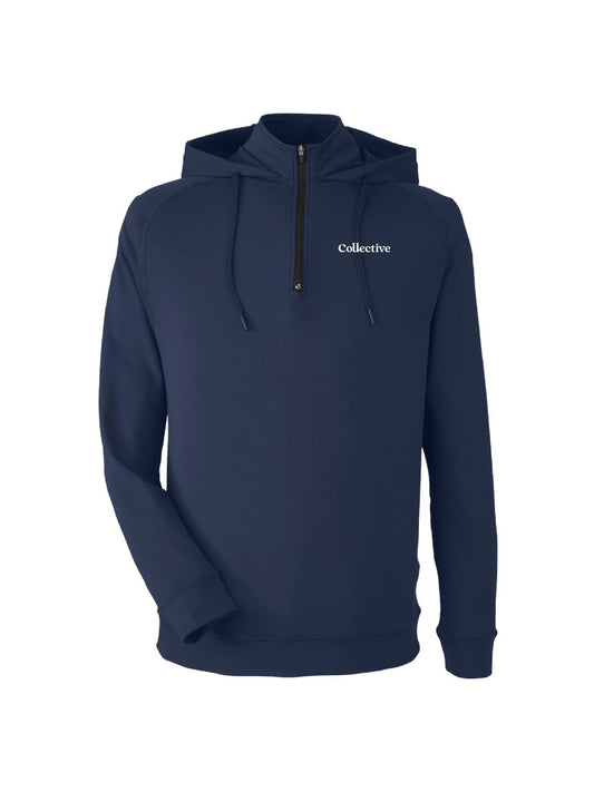 GSC263. Swannies Unisex Vandyke Quarter-Zip Hooded Sweatshirt