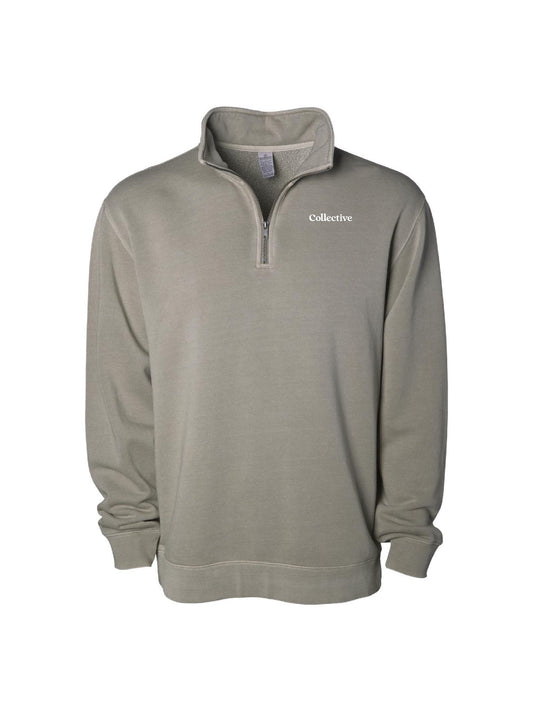 GSC300. Independent Trading Co. Unisex Pigment-Dyed Quarter-Zip Pullover