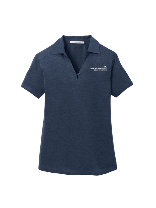 GSC102. Port Authority® Ladies Digi Heather Performance Polo Shirt