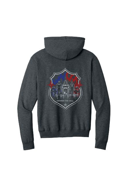 HTH301. Hometown Heroes 2026 TALL Hooded Sweatshirt
