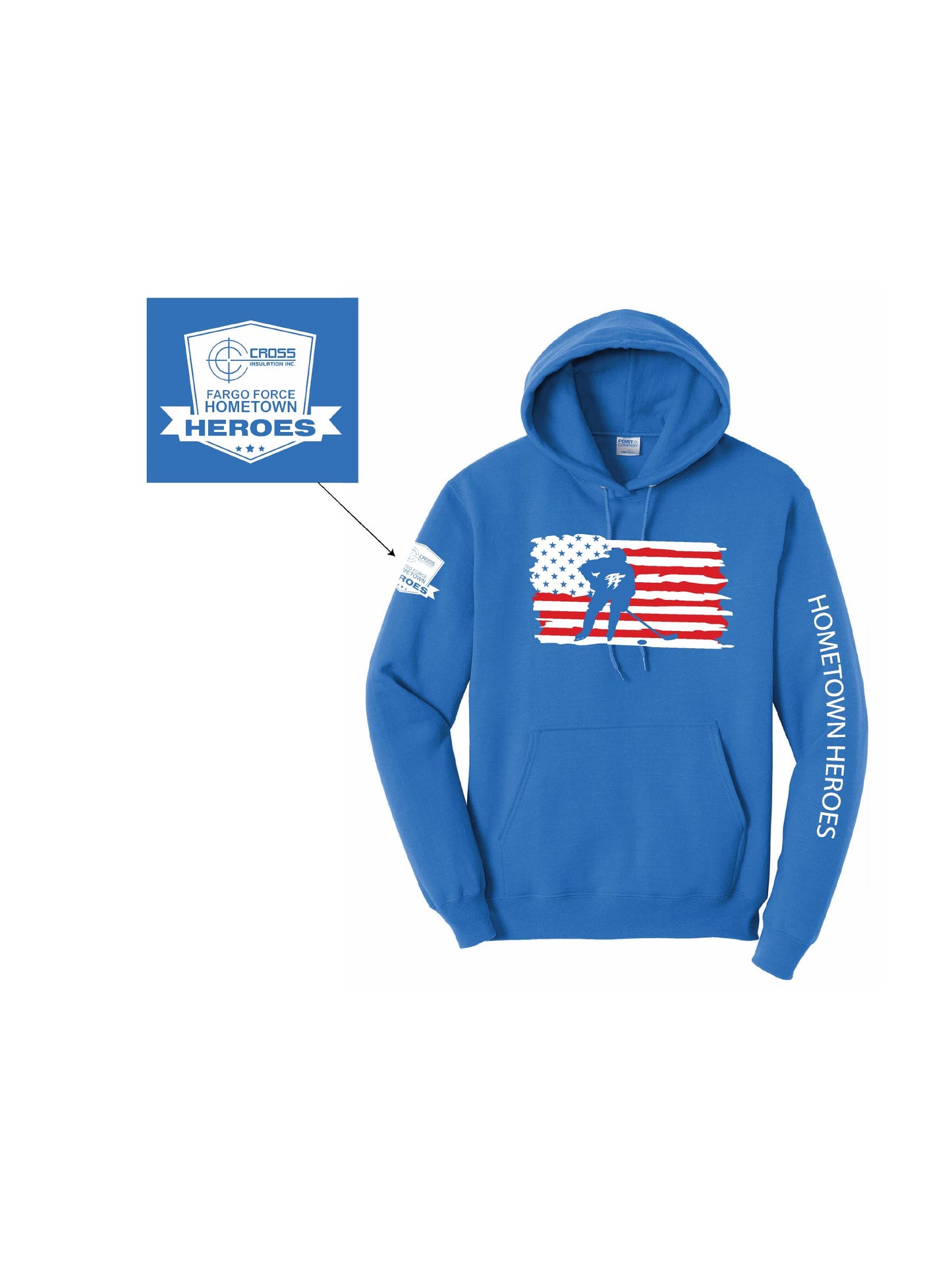 HTH300. Hometown Heroes 2026 Hooded Sweatshirt