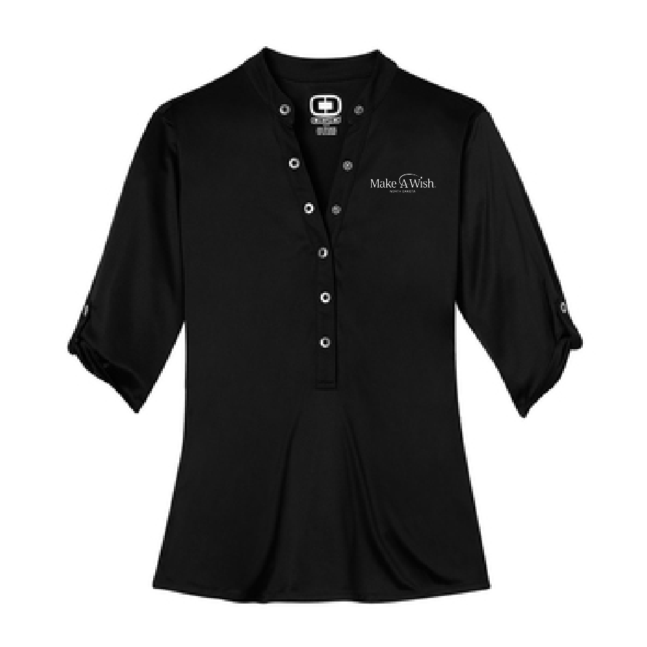 MAW102. Ladies’ 3/4-Sleeve Crush Henley