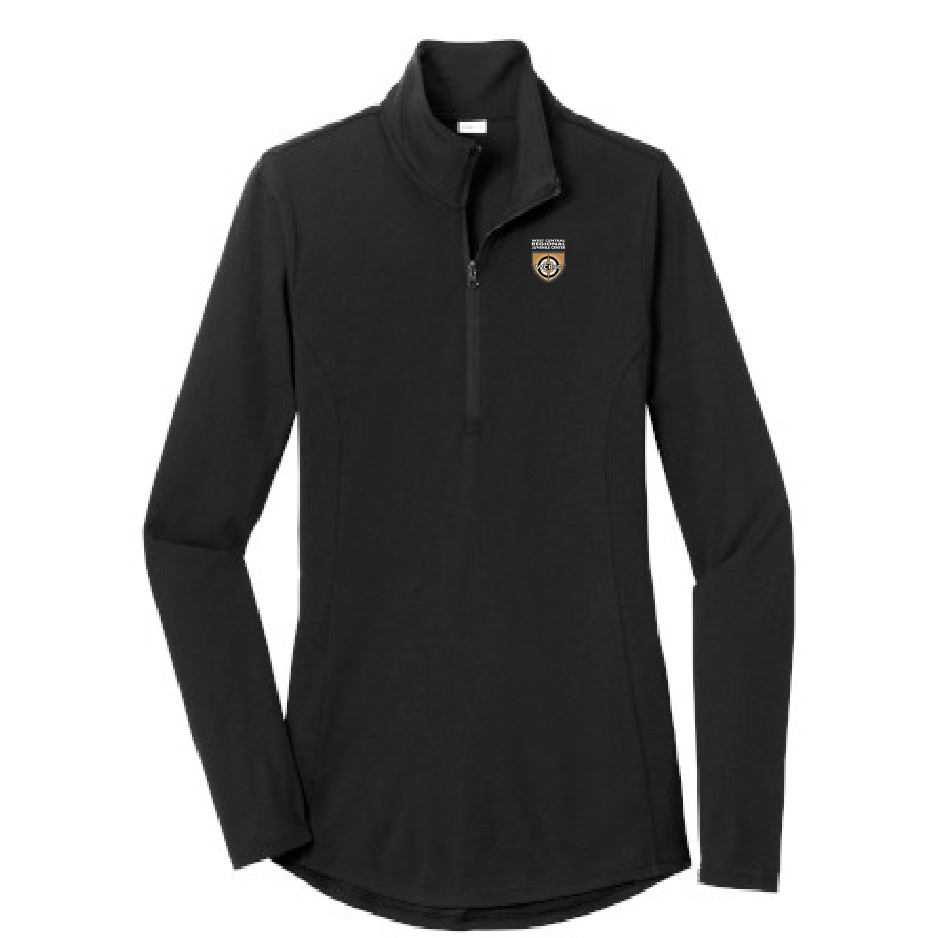 WRJ102. Sport-Tek ® Ladies PosiCharge ® Tri-Blend Wicking 1/4-Zip Pullover