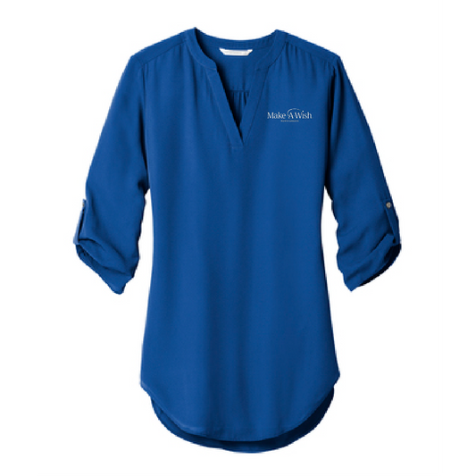MAW105. Ladies' Port Authority® 3/4-Sleeve Tunic Blouse