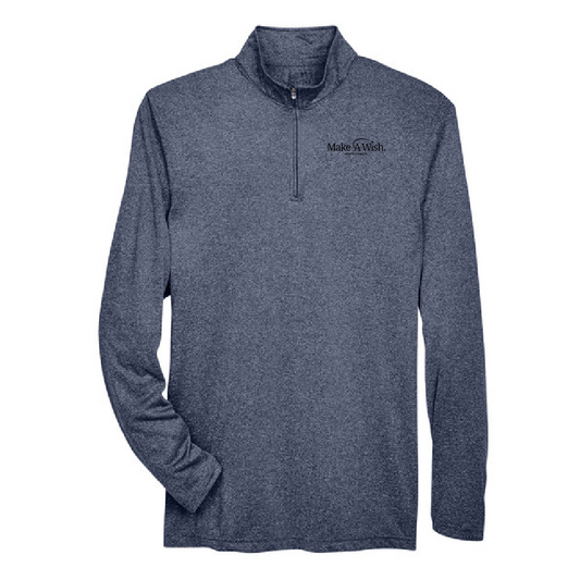 MAW217. Men's Cool & Dry Heathered Performance Quarter-Zip