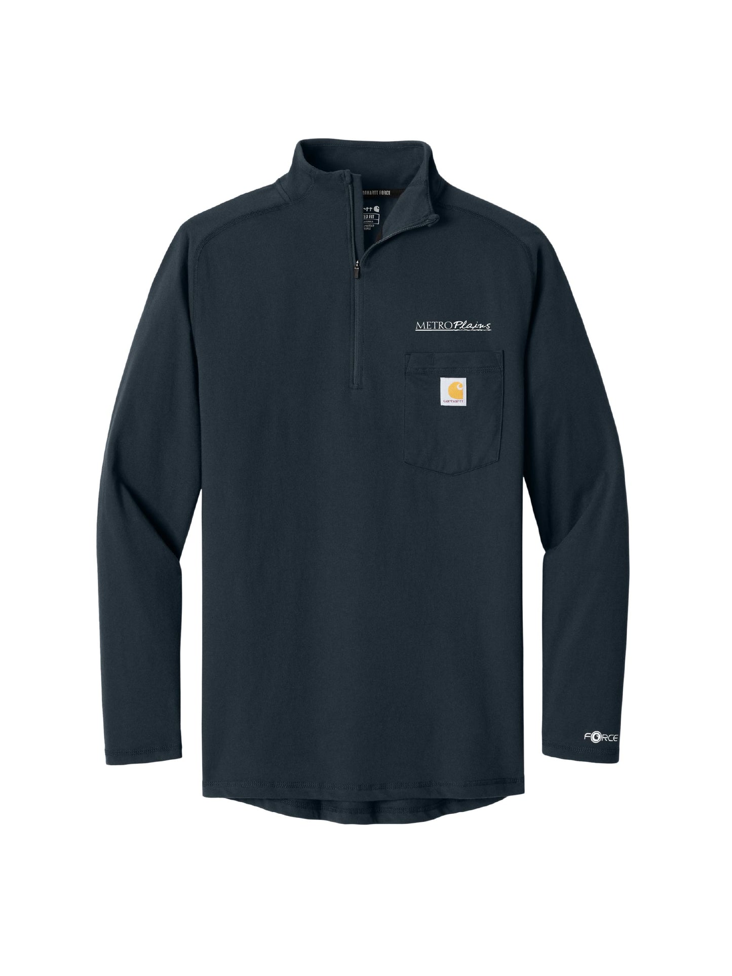 MPM133. Carhartt Force 1/4-Zip Long Sleeve T-Shirt