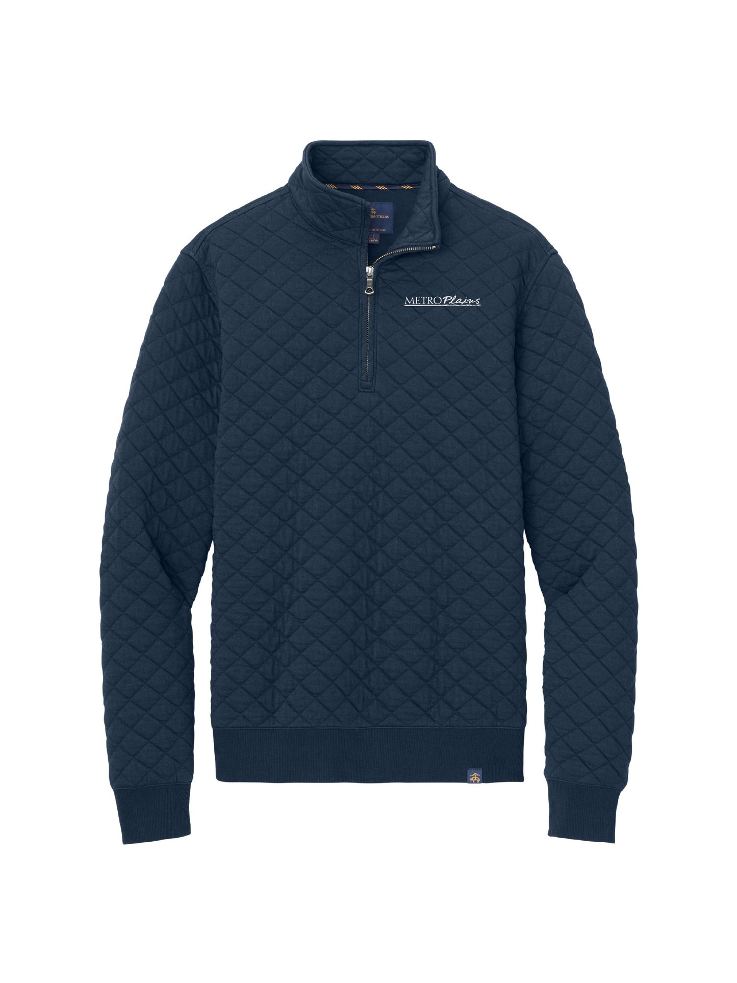 MPM134. Brooks Brothers Diamond Quilt 1/4-Zip