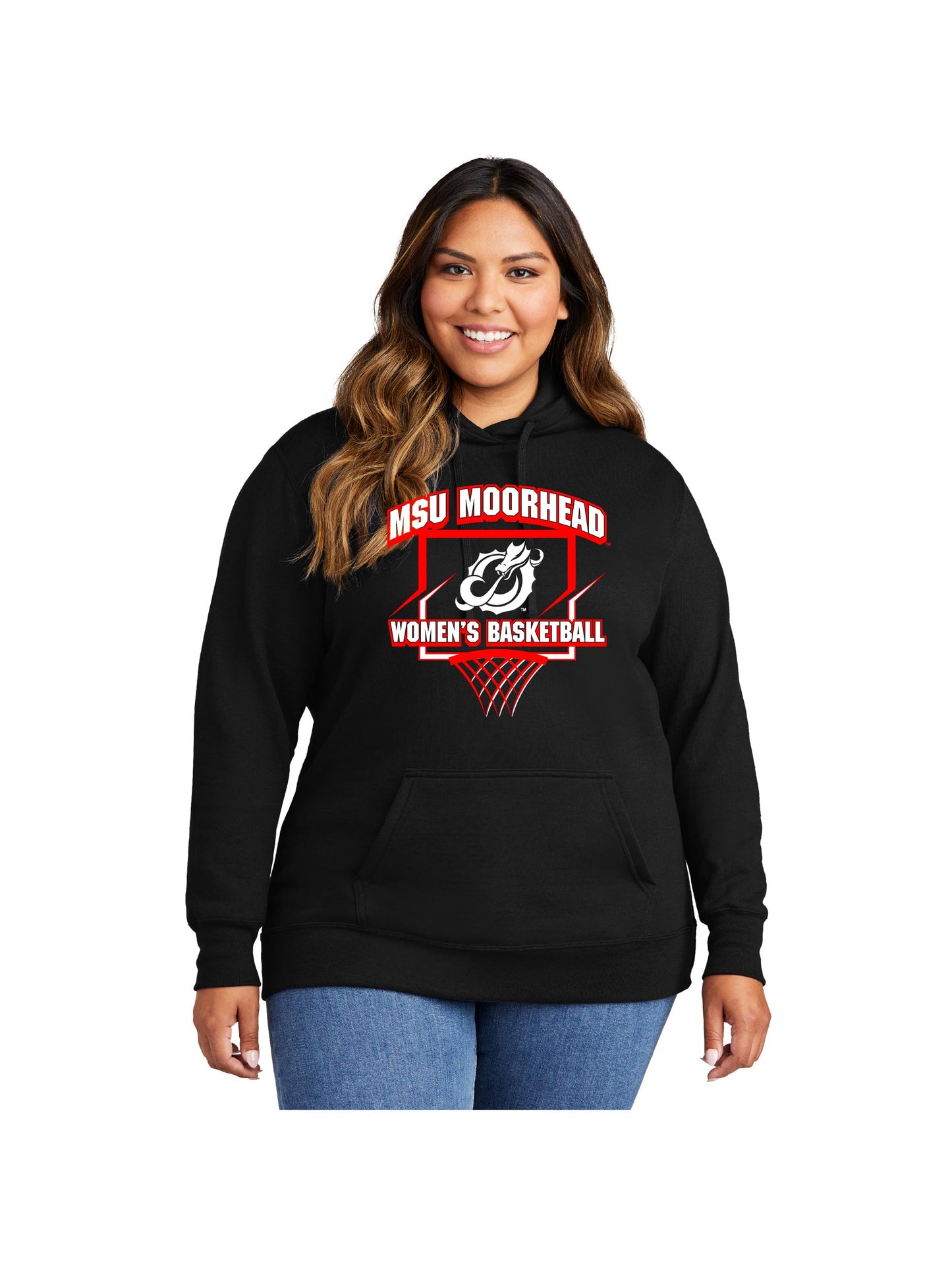 MSUMWB200. Port & Company® Ladies Core Fleece Pullover Hooded Sweatshirt