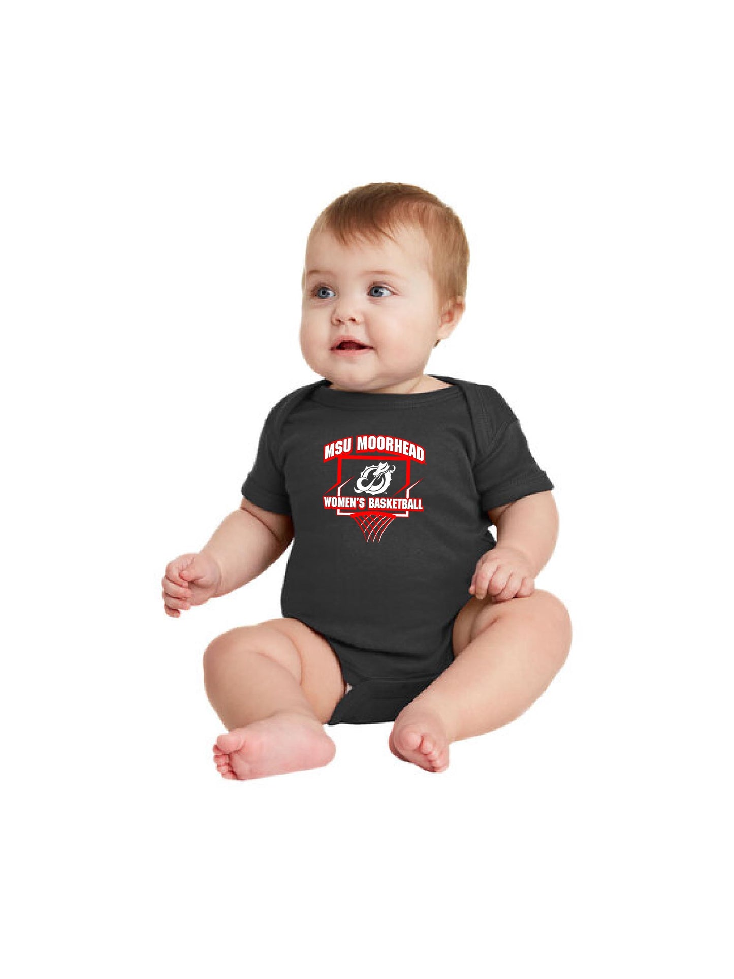 MSUMWB400. Rabbit Skins™ Infant Short Sleeve Baby Rib Bodysuit