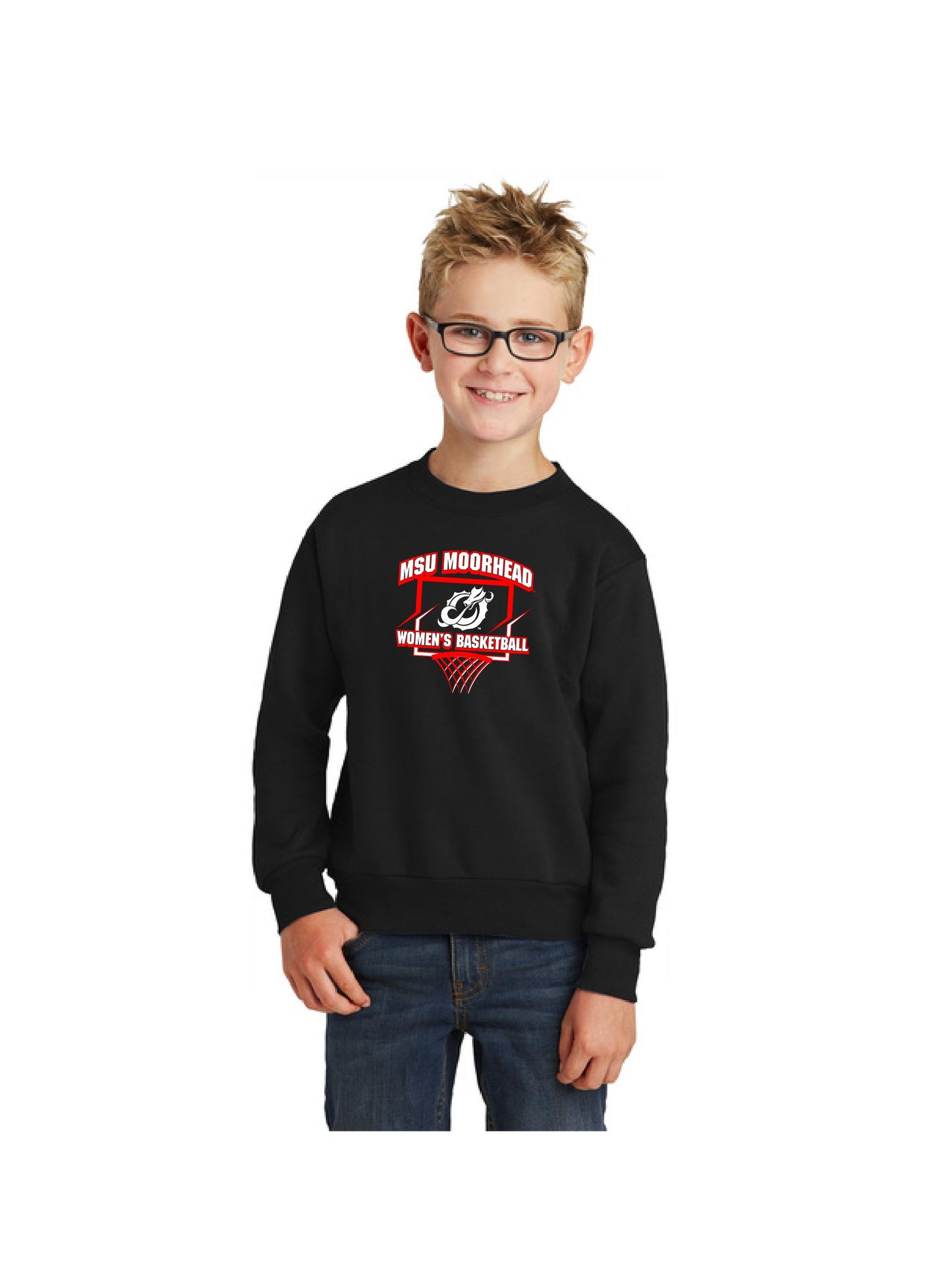 MSUMWB402. Port & Company® Youth Core Fleece Crewneck Sweatshirt