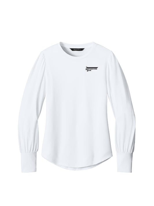 NB119. Mercer+Mettle Women’s Stretch Jersey Long Sleeve Blouson Top