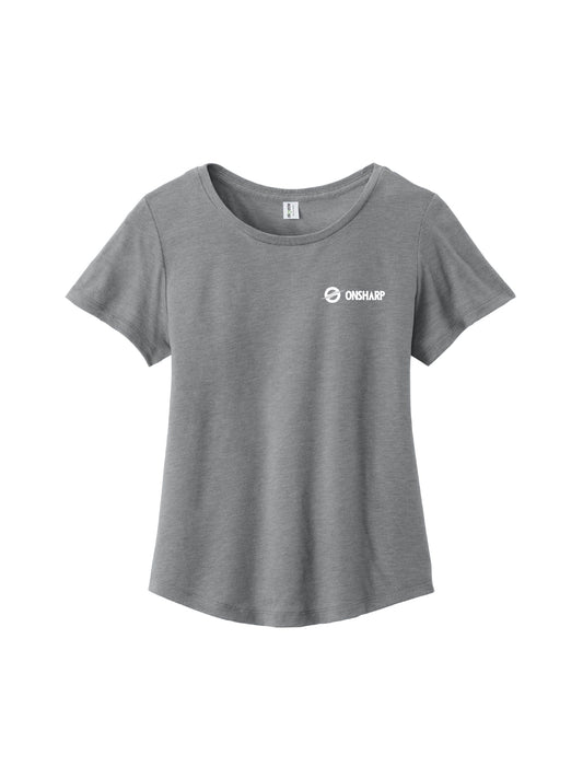 OS104. Allmade Women's Relaxed Tri-Blend Scoop Neck Tee