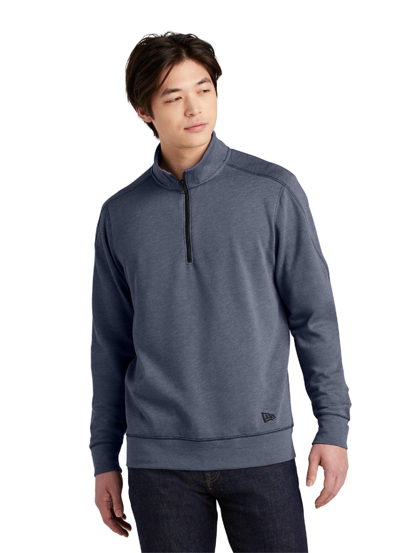 PF304. New Era® Tri-Blend Fleece 1/4-Zip Pullover