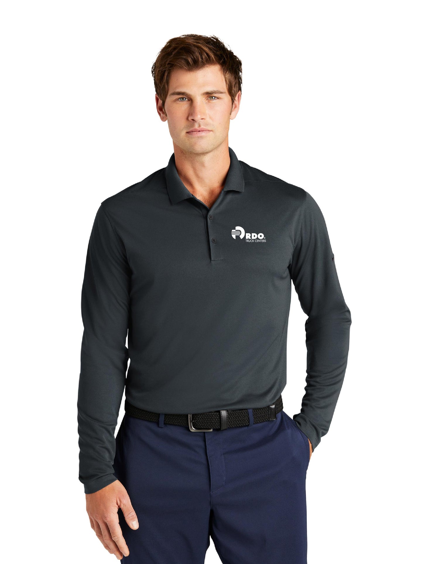 RDOU201. Nike Dri-FIT Micro Pique 2.0 Long Sleeve Polo