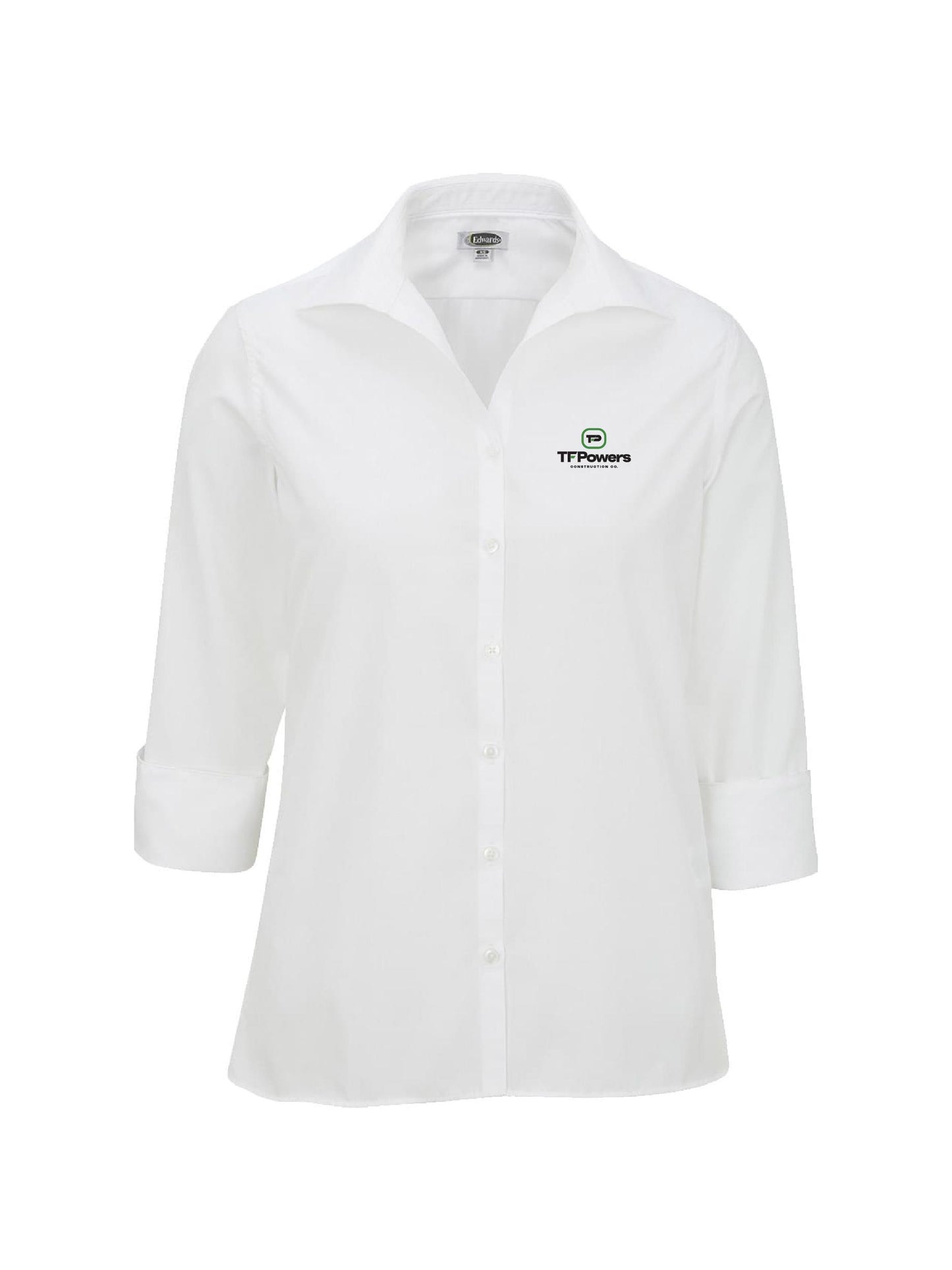 TFP101. Lightweight Poplin Three Quarter Sleeve Ladies Shirt
